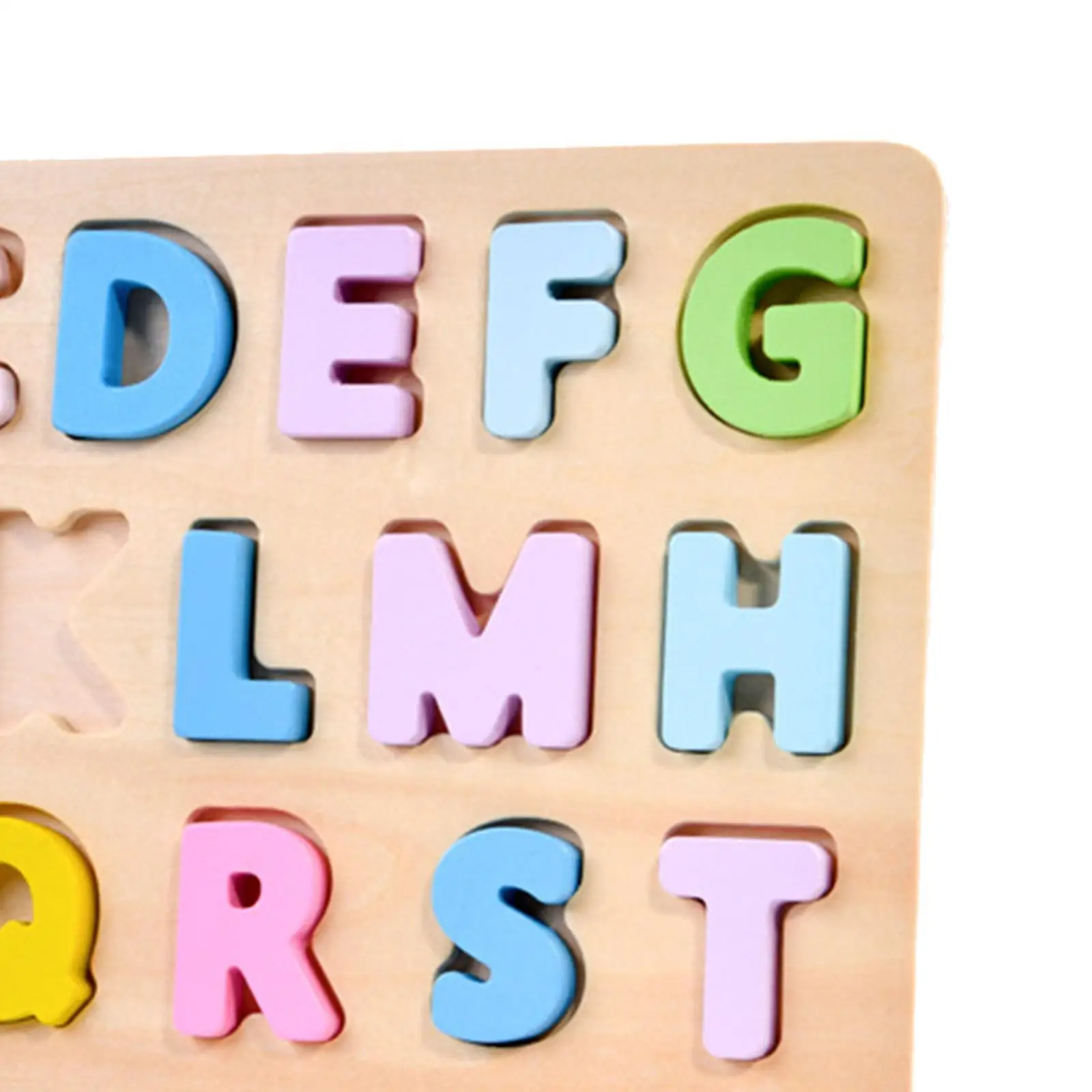 Wood Alphabet Puzzle Set Color Perception Early Education Toy Montessori Toy for Children Boys Girls Kids Ages 0-3 Years Gifts