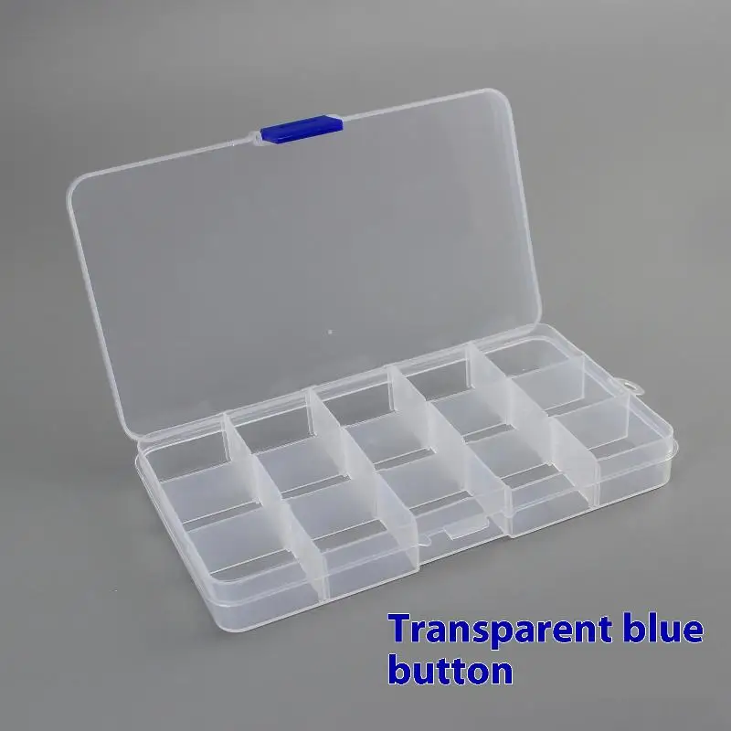 Practical Compartment Plastic Storage Box for Jewelry