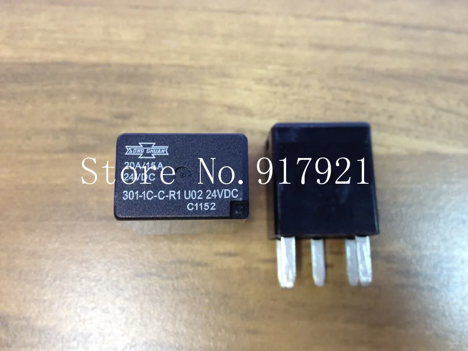 [ZOB] The new 303-1AH-C-R1 U02 Songchuan car waterproof relay 20A 24VDC five foot relay  --20pcs/lot