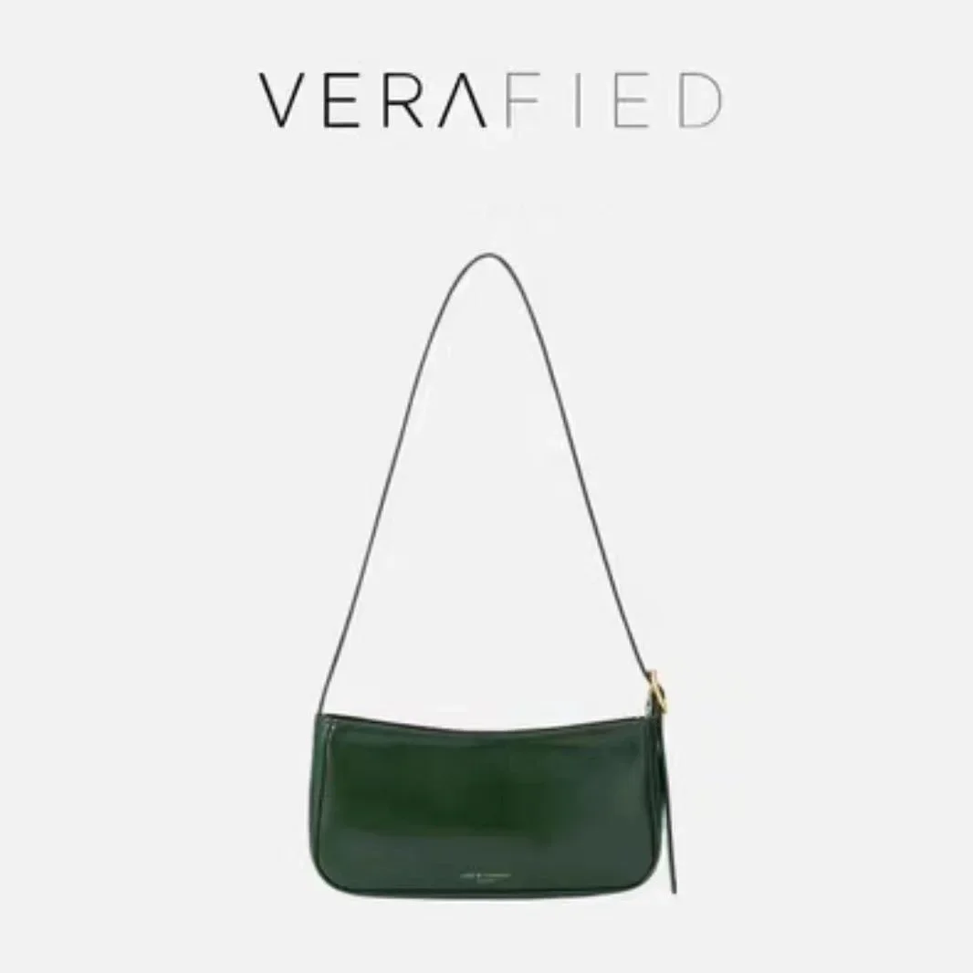 American New York VERAFIED Fashion Underarm Bag Trend Vintage Lacquer Leather Ultra-light Shoulder Bag Girl 2025 New Tote Bag