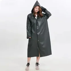 Alta qualità 1 pezzo EVA Unisex impermeabile addensato impermeabile donna impermeabile uomo nero campeggio impermeabile tuta antipioggia