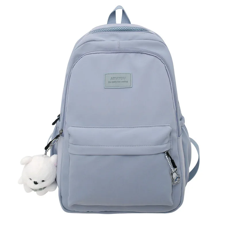 Mori Style Large Capacity Schoolbag Women's Simple All-match Ins Campus Style Backpack Women's Computer Backpack