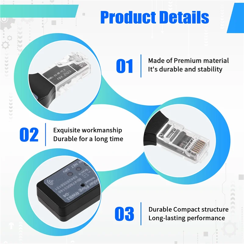 Modul ABJF-Wifi untuk Suku Cadang Remote Control Inverter Surya ECO4.2/6.2KW dan MAX82/10.2KW