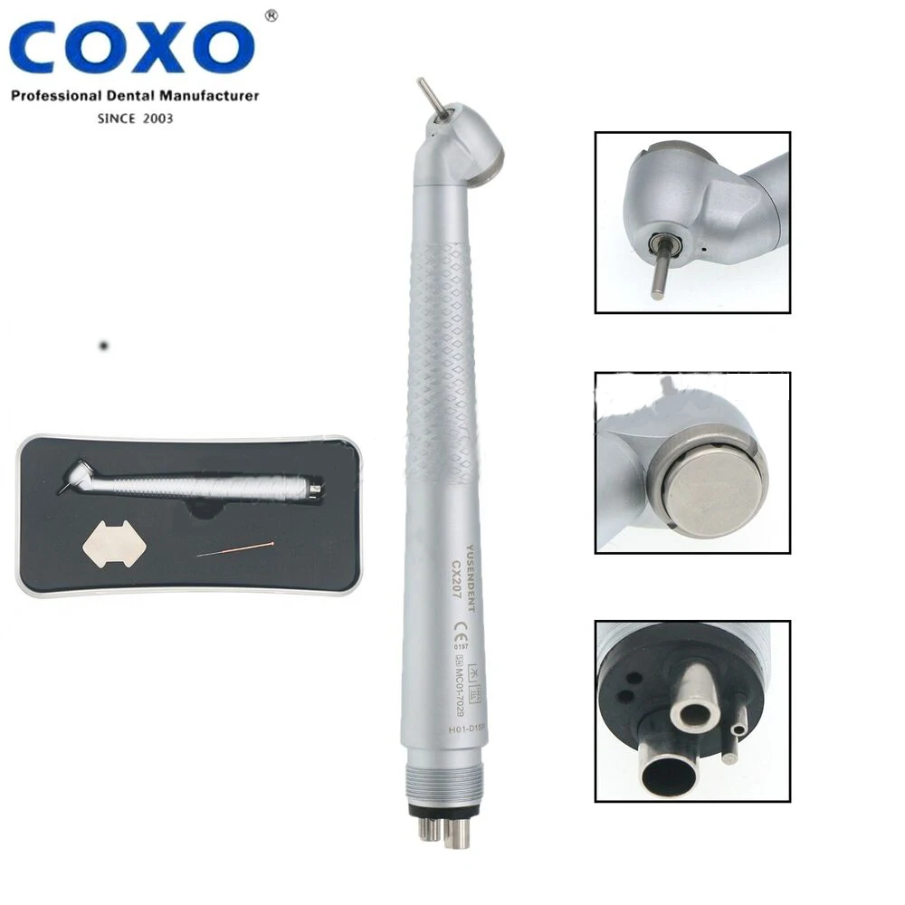 

COXO YUSENDENT 45 Degree Dental Surgical High Speed Handpiece 4 Hole Single Spray