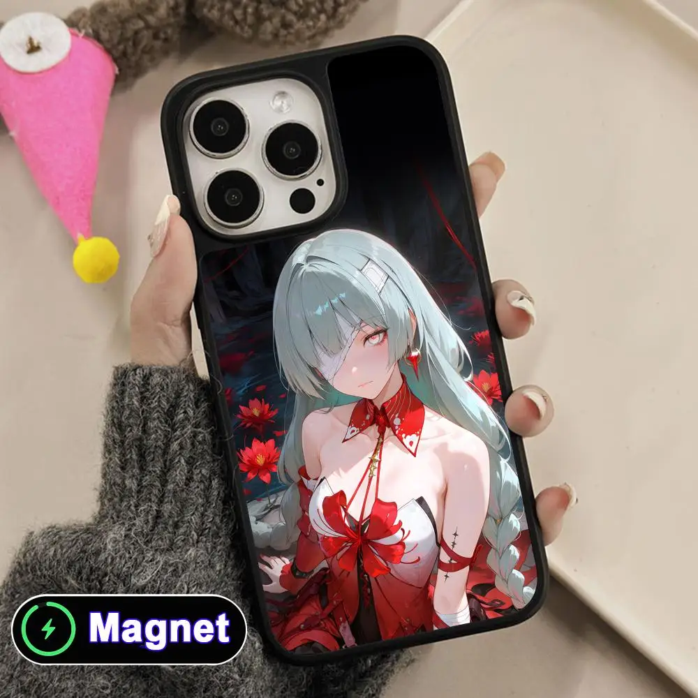 

Чехол Wuthering Waves Phrolova с матовой поверхностью и поддержкой MagSafe для iPhone 17, 16, 15, 14, 13, 12, 11 Air Pro Max Plus, цветной