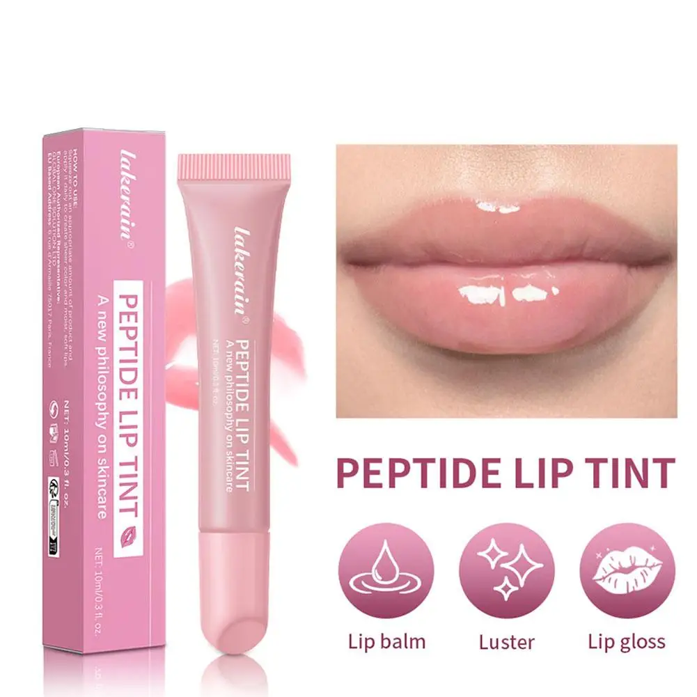 Verão hidratante labial bálsamo labial peptídeo suavizante batom duradouro nutritivo lábio cuidados diários maquiagem brilho cuidados com a pele