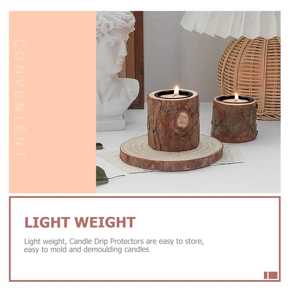 

36pcs Aluminum Empty Fragrance For Diy Making Drip Protectors Metal Holders For Decorative Wax Containers Tea Light Cups Desktop