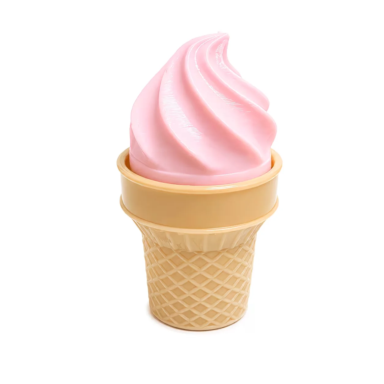 1/2 Pièces Décoration de bureau en forme de crème glacée, Adorable compagnon de bureau sur le thème des desserts, Décoration de bureau en forme de cornet de crème glacée rose