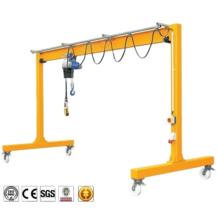 2026 top selling 1t 2t 3t 4t 5t 8t 10t small mini mobile gantry cranes single girder homemade gantry crane for sale