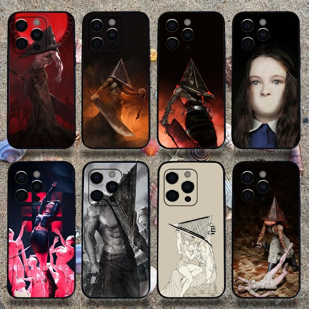 

Silent Hill Game Phone Case For Apple iPhone 15,14,13,12,11,Pro,X,XS,Max,XR,Plus,Mini Soft Black Cover
