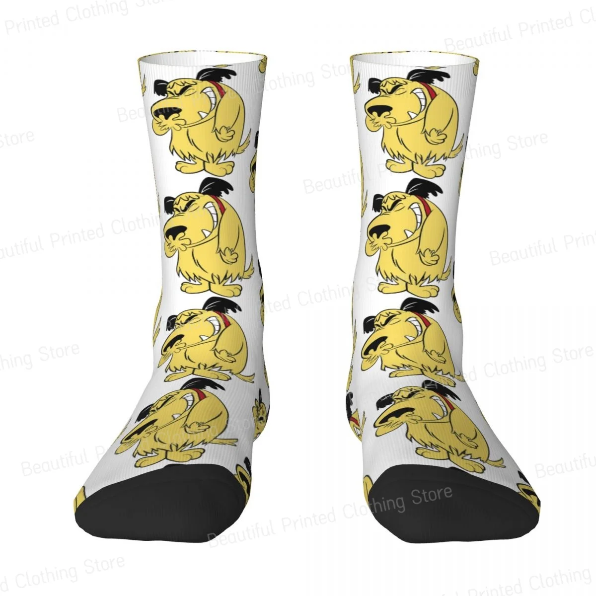 Laughing Muttley Wacky Races Unisex Four Seasons Socks Outdoor Fun printing Socks Street Style Crazy Sock