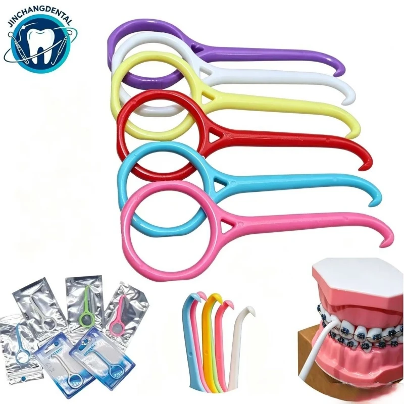 10/100pcs Dentistry Orthodontic Invisible Braces Hook Brace Extractor Removal Dental Tool Removable Braces Clear Aligner