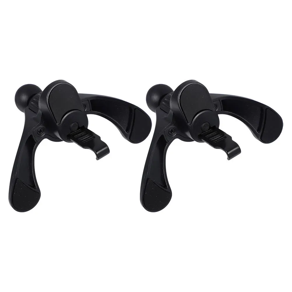 

2 Pcs Car Phone Holder Mount for Windshield Automotive Cell Phone Stand Clip Black Plastic Accessory