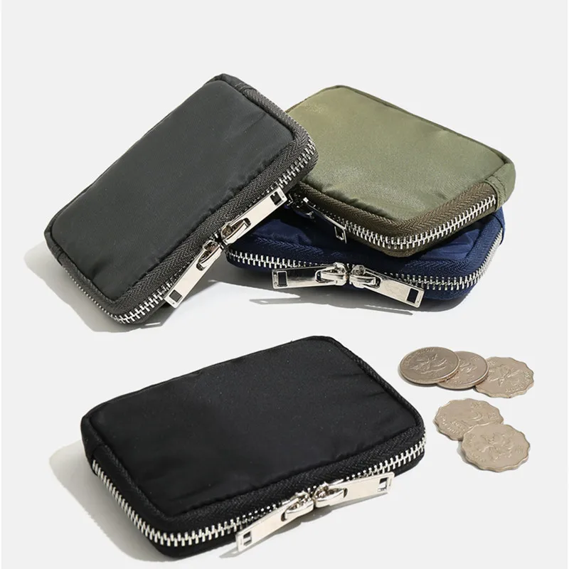 

Japanese Men's Nylon Wallet waterproof Student Zipper Short Wallets Casual Youth Mini Purses Unisex Handbag