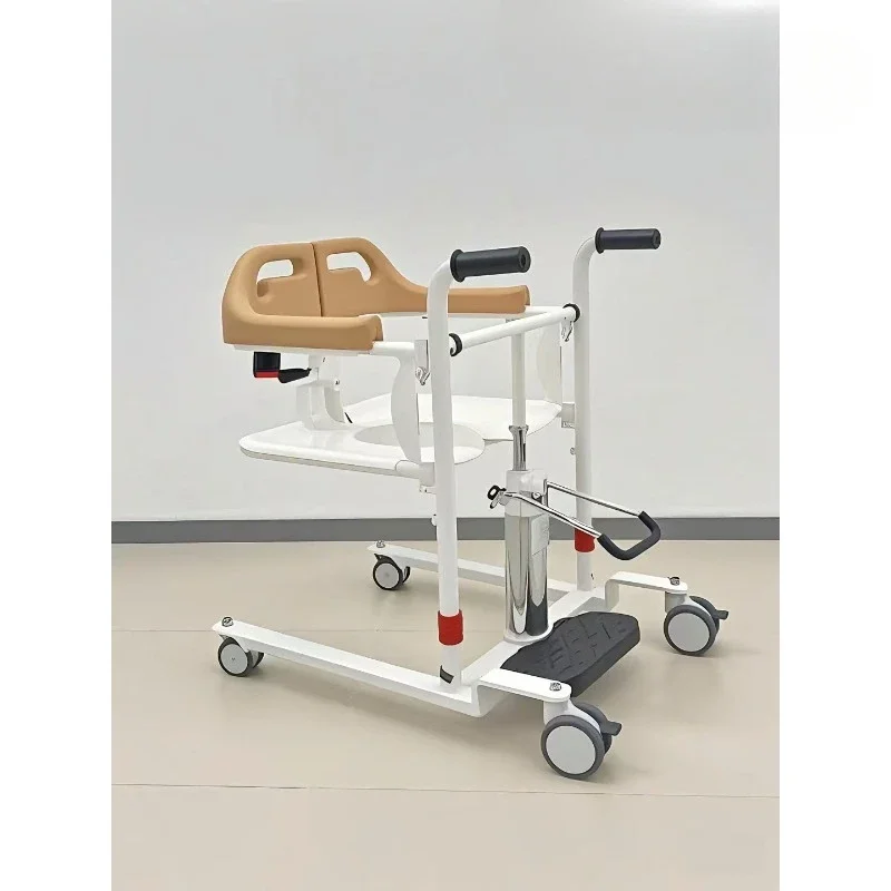 Mesin Pengangkat Perawatan Multifungsi Kursi Angkat Pemindahan Pasien Listrik Portabel untuk Penyandang Cacat Lansia