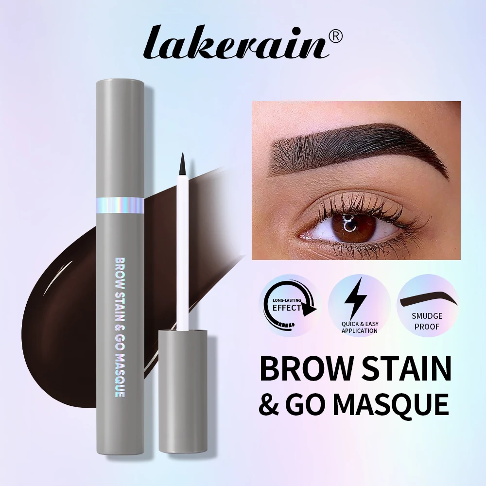 Masque anti-taches pour les sourcils, longue tenue, résistant aux taches, teinte pour les yeux, résistant au transfert, couleur constructible, Gel pour les sourcils, maquillage