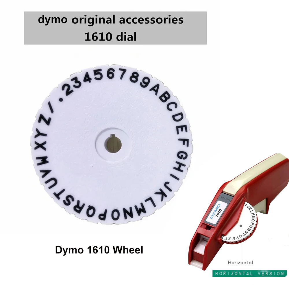 1Pcs DYMO label typewriter word dial Horizontal Version letter font for dymo 1610 embossed label Maker printer