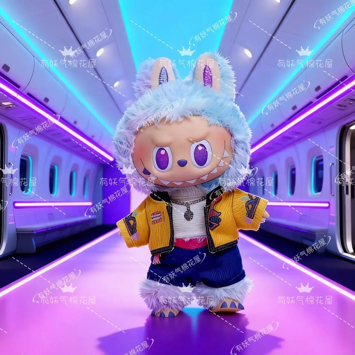 

Кукольная одежда KPop «Охотники на демонов» для Labubu, комплект костюмов Zoey Mira Rumi, мини-плюшевая кукла, одежда, аксессуары, подарок