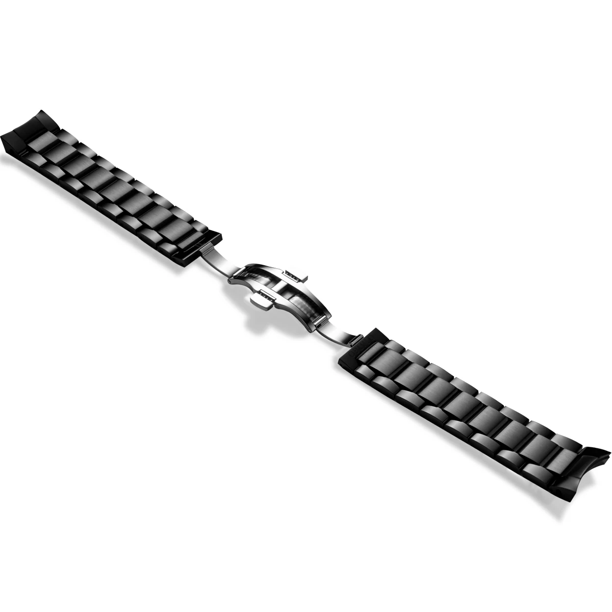 OBLVLO High Quality 22mm Stainless Steel Butterfly Clasp Watchband Watch Bracelet for Men Mechanical Watches Quartz