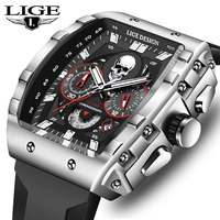 LIGE Fashion Watches Men Top Brand Luxury Chronograph Quartz Watch Waterproof Military Sport Mens Wristwatch Relogios Masculino