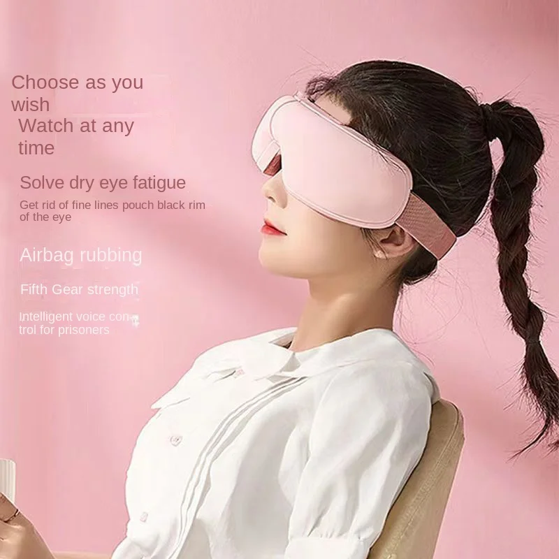 Wholesale Electric Eye Massager Smart Vibration Hot Compress Eye Mask Eye Care Machine Eye Massager Fatigue Magic