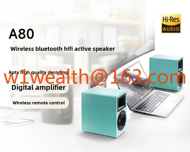 AIRPULSE A80 Wireless Bluetooth Audio Desktop Computer Active Speaker Subwoofer