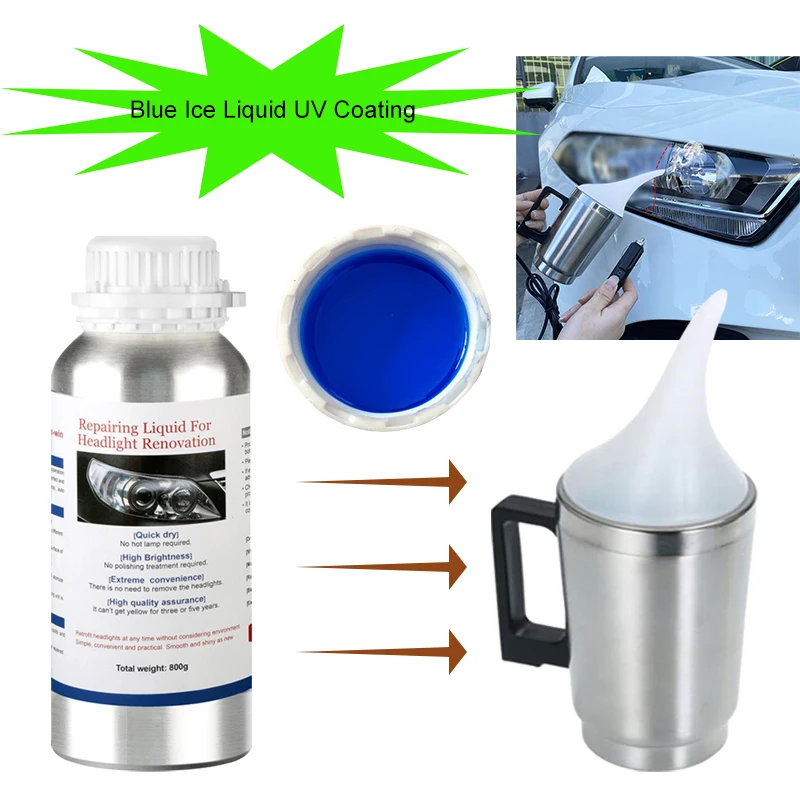 Car Headlight Restoration Headlight Chemical Polishing Kit Headlights Liquid Polymer Repair Fluid Cleaning Maintenance