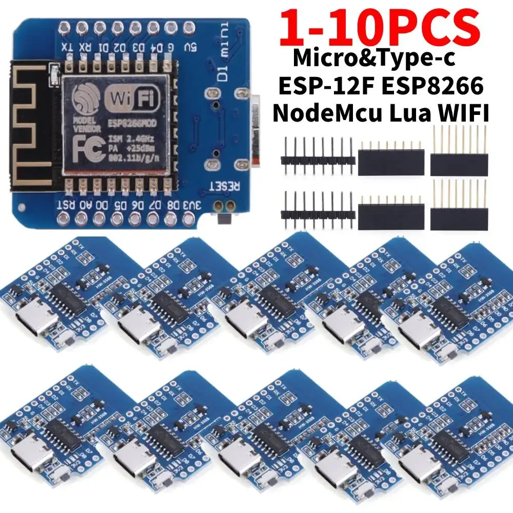 ESP8266 ESP-12 ESP-12F CH340G CH340 V2 Usb Wemos D1 Mini Wifi Development Board D1 Mini Nodemcu Lua Iot Board 3.3V Met Pins