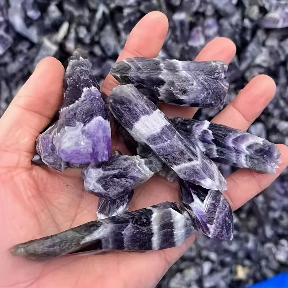 

Natural Dream Amethyst Crystal Rough Stone Mineral Specimen Energy Healing Crystals Home Decoration