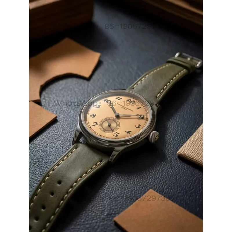 38Mm selection double reverse R-pin manual mechanical watch male