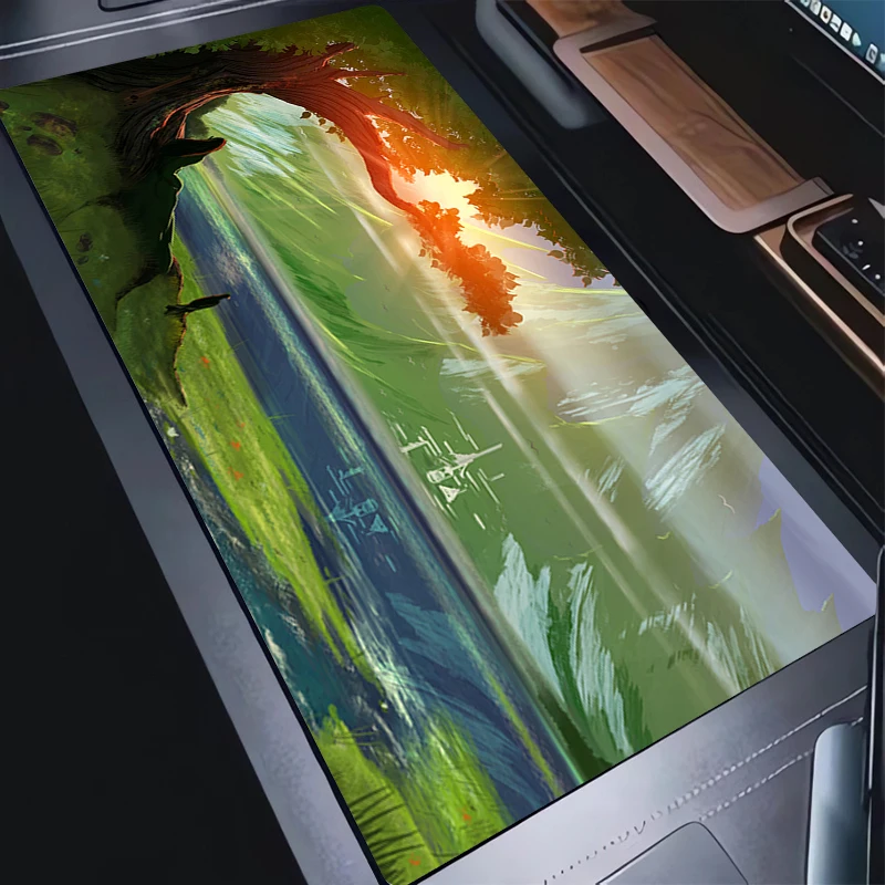 

Коврики для мыши, милый компьютерный натуральный пейзаж, игровой коврик для ноутбука, аниме, пейзаж, настольный коврик, кавайная подушка, офисные аксессуары, ковер