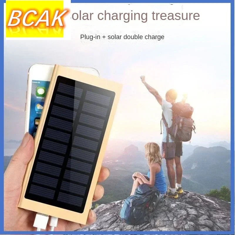 Bcak Discount Winkel Ultradunne Zonne-Energie Draagbare Snelle Powerbank 10000Mah Mobiele Telefoon Universele Duurzame Mobiele Voeding