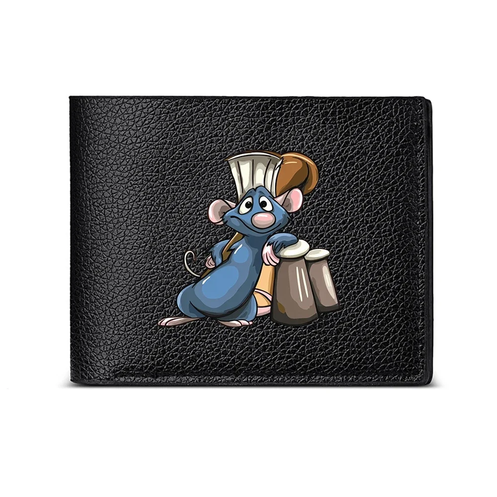 Chef Mouse With Kitchen Tools Fashion Wallet For Men Casual Business Style Print Design