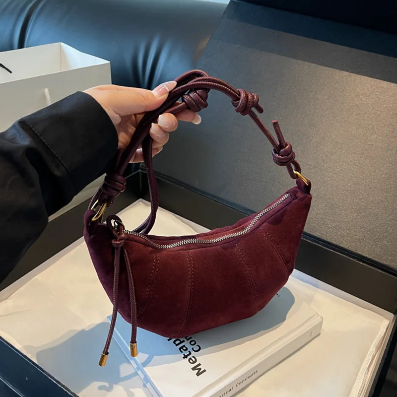 New Designer Luxury Bag For Women Ladies Red Hand Shoulder Hobo Bags Velvet Crossbody Tote Handbag Handbags Side Purses Clutch