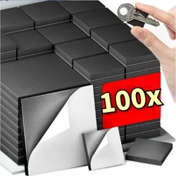 100/20PCS Self Adhesive Magnets Square Magnetic Sheets Soft Magnetic Sheet for Household Refrigerator DIY Craft Fridge Decor