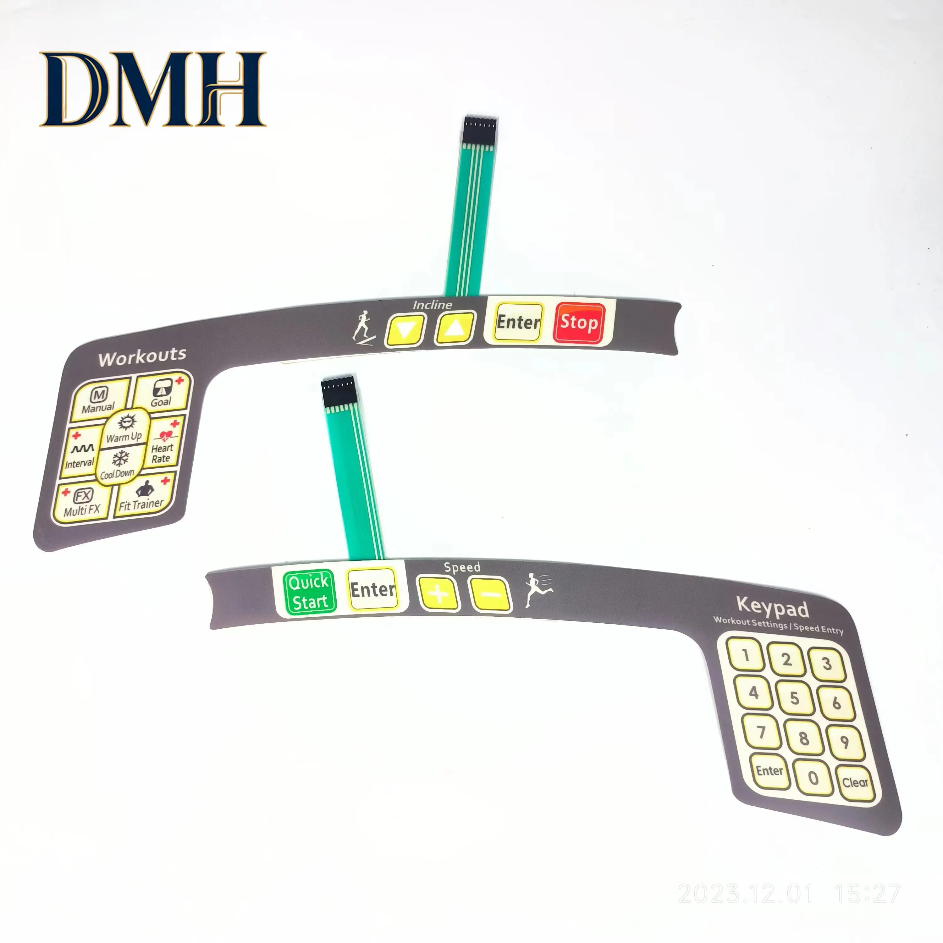 Dmh . 1kit Membrane Switch Matrix T50x Treadmill Membrane Buttons Keyboard Stickers START STOP Button