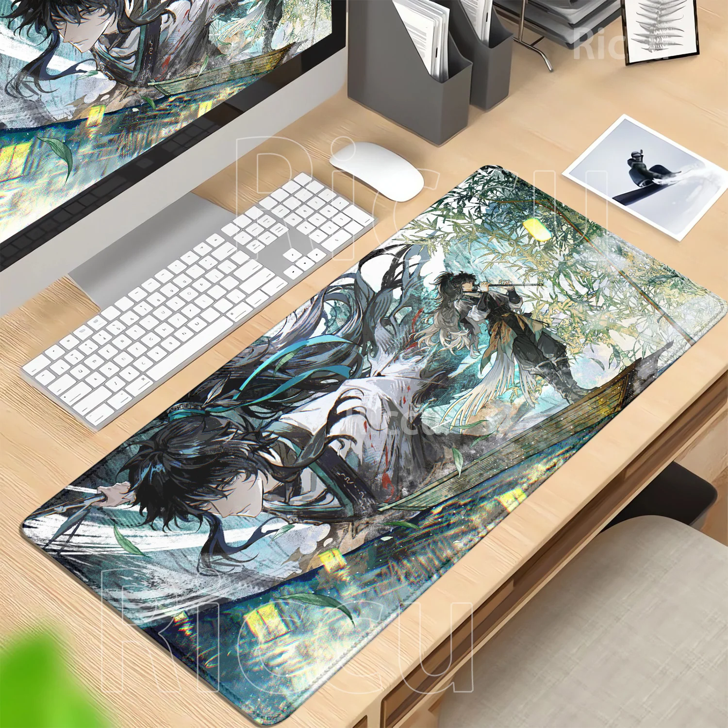 

Qiuyuan игровой коврик для мыши Wuthering Waves HD печать офисов компьютерная геймерская клавиатура коврик для мыши нескользящий резиновый коврик для ноутбука XXL настольный коврик