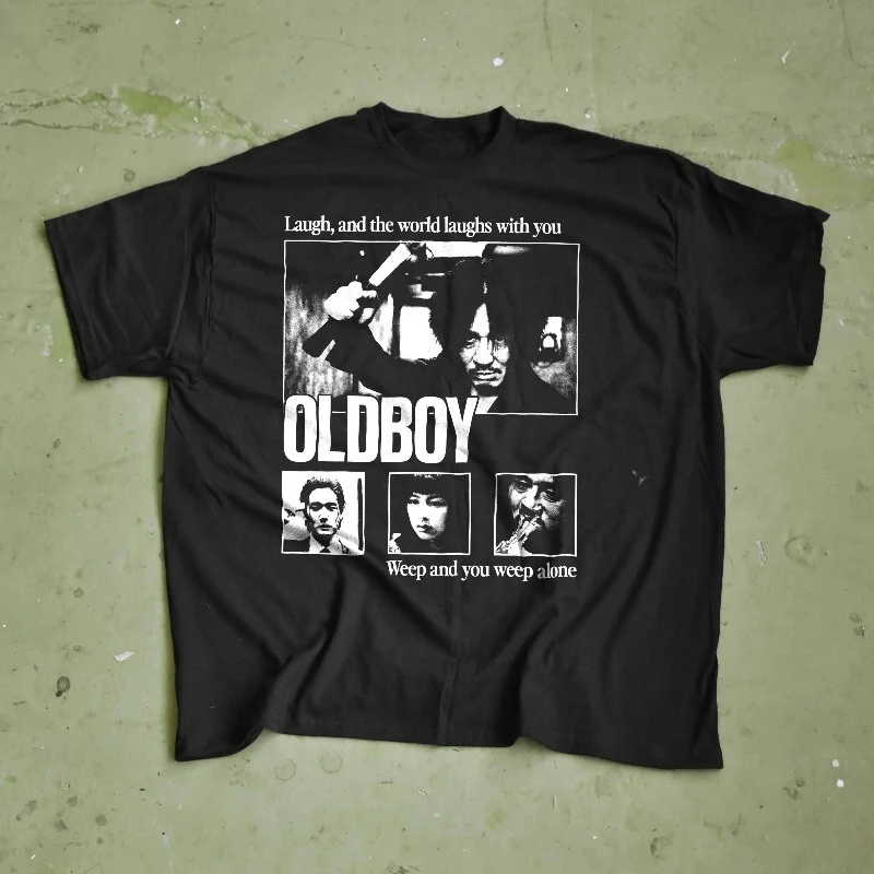 Oldboy Graphic Tee - Park Chan-wook Korean Thriller Cult Shirt  All-season casual comfortable base layer T-shirt, unisex.