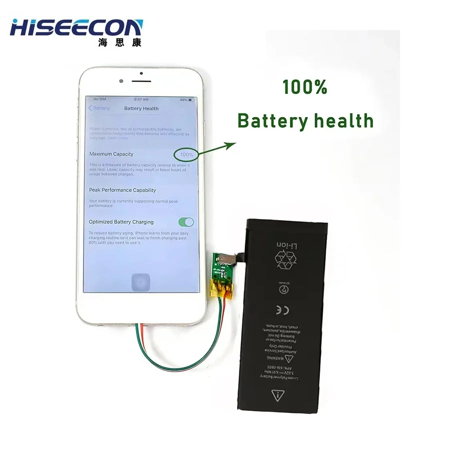 5PCS Exchange Battery For iPhone 11 12 13 14 15 X XR XS Pro Max Plus 100％ Capacity 0 Cycle  No Need JCID Flex Cable Parts Free