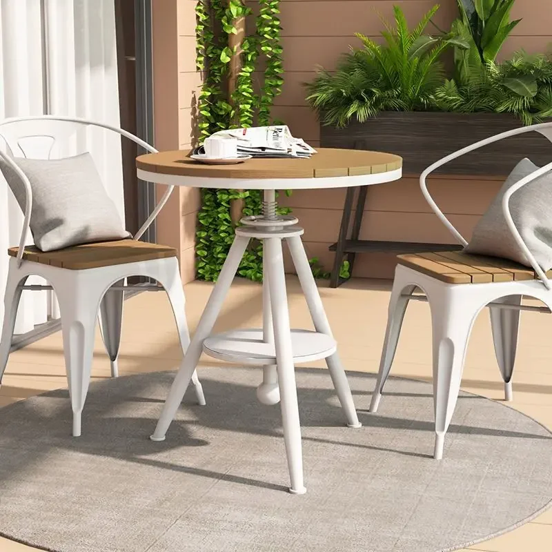 TQH7.2 outdoor chair combination courtyard outdoor balcony three-piece leisure garden outside the cafe milk tea outside