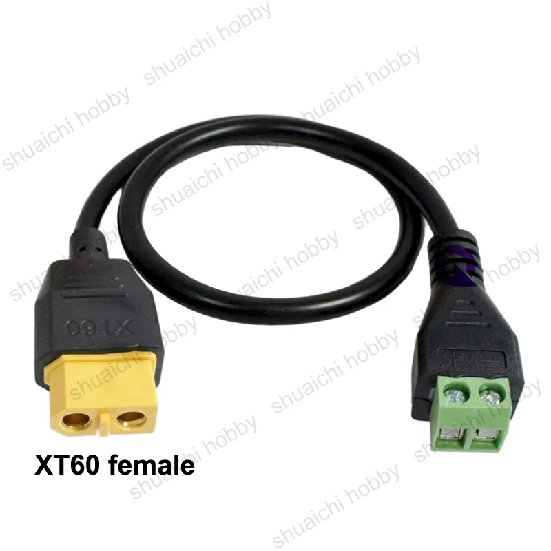 4 قطعة XT60 ذكر/أنثى إلى 2P لحام الأخضر محطة كابل محول الاتصال السريع RC الطائرات شاحن ميزان تمديد خط