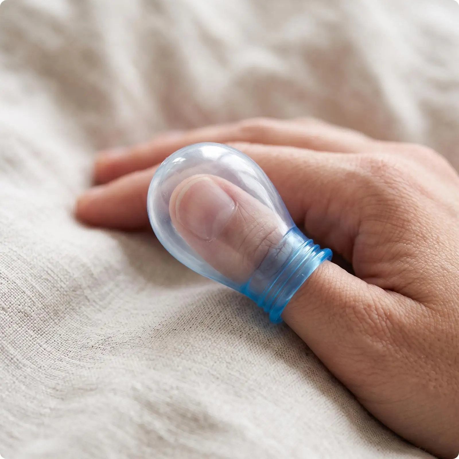 Soft Silicone Finger Cover Waterproof Toe Protector Sleeve for Wet Tasks Shower Wound Care Transparent Reusable Guard