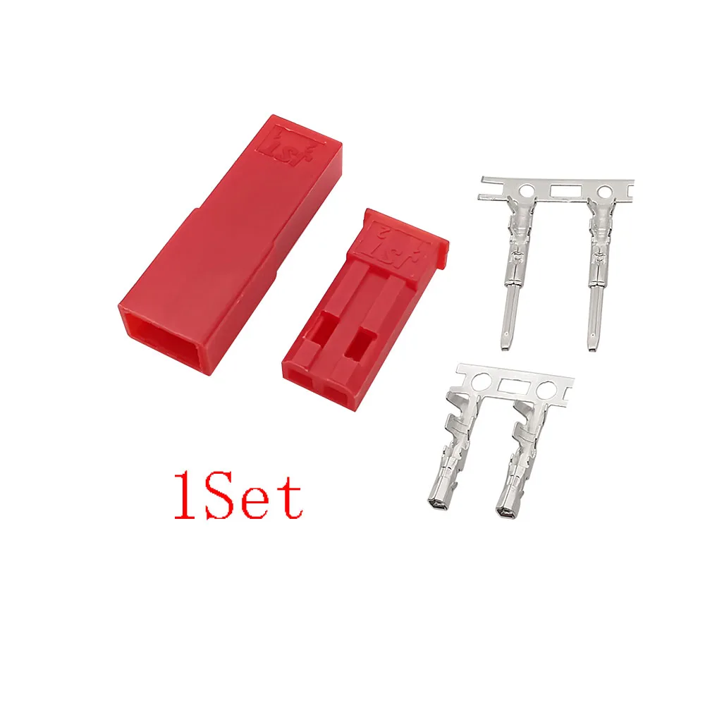 Red JST SYP 2 Pin Male Plug and Female Socket Plastic Housing Shell Crimp Terminal Connector Kit For LED RC Battery Toys DIY