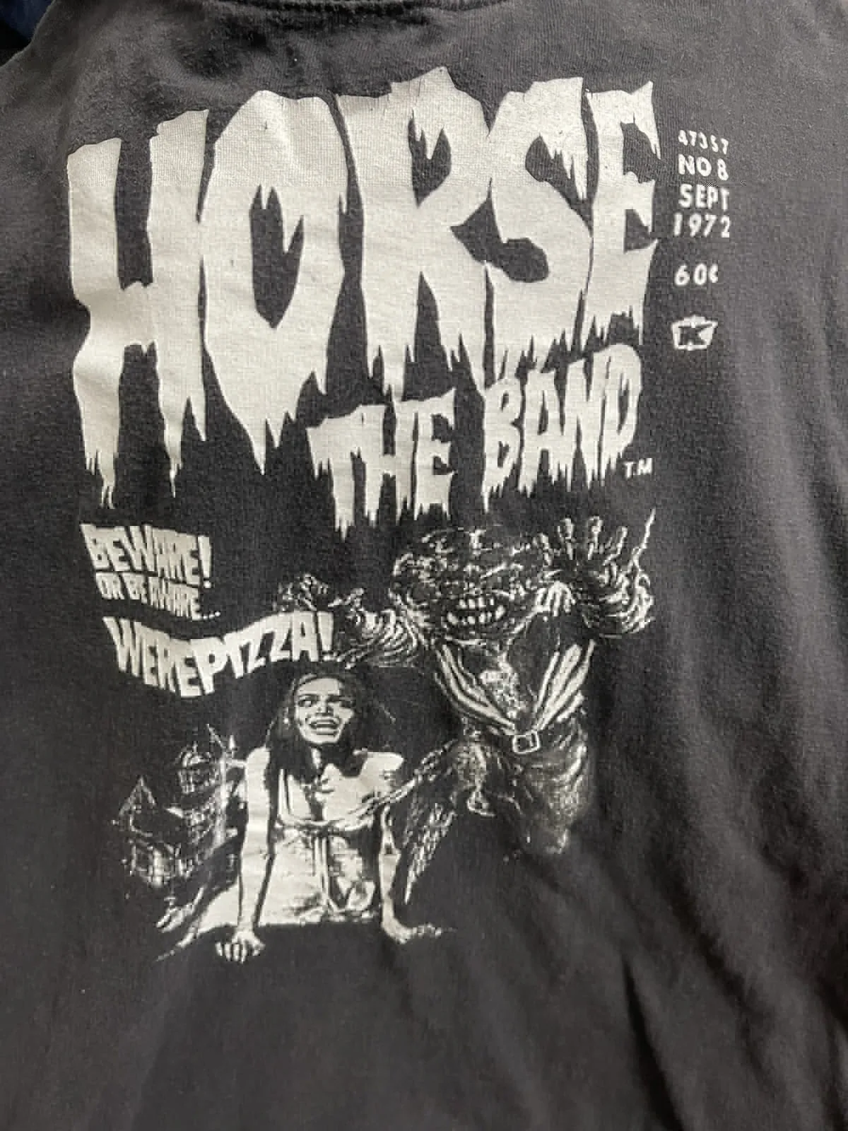 

Черная футболка Horse the Band из хлопка в полный размер унисекс S-5XL MY26