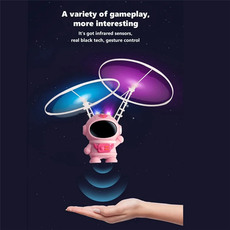 

AS96-UFO Spaceman Gesture Sensing Flying Robot Astronaut Spacecraft Helicopter Remote Controlled Airplane Led Kids