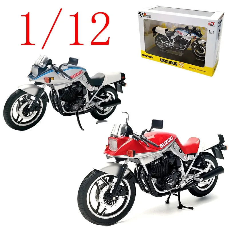 

Diecast 1/12 Scale Suzuki Knife Alloy Model Cars Suzuki Knife Motorcycle GSX1100S Play Vehicles Toys for Boys Gift Original Box