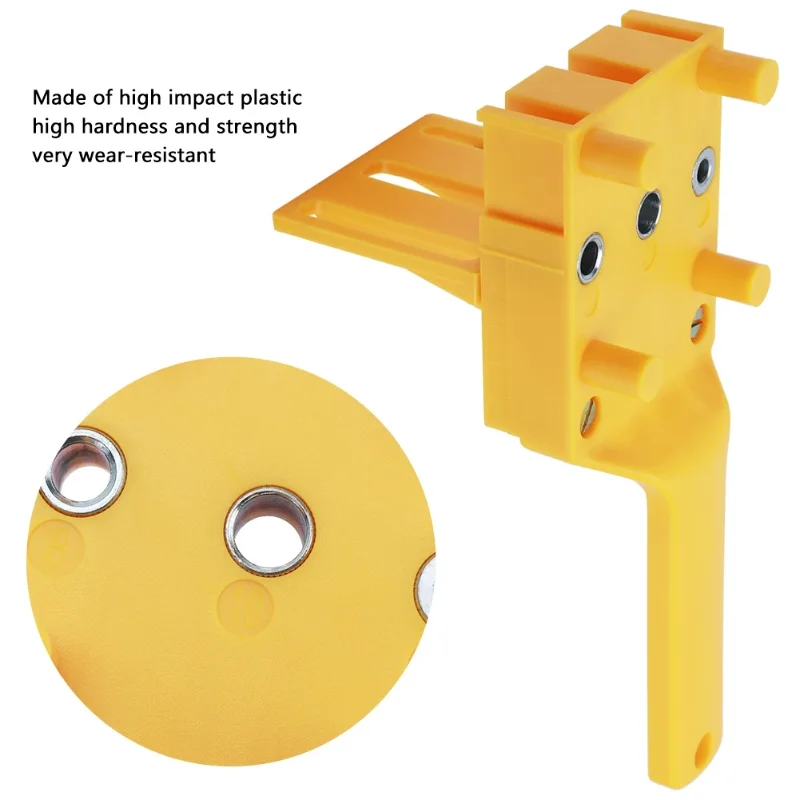 Drill Bit Hole Puncher Dowel Joints Wood Doweling Jig Plastic ABS Pocket Drilling Locator for Carpentry Woodworking Hand Tool