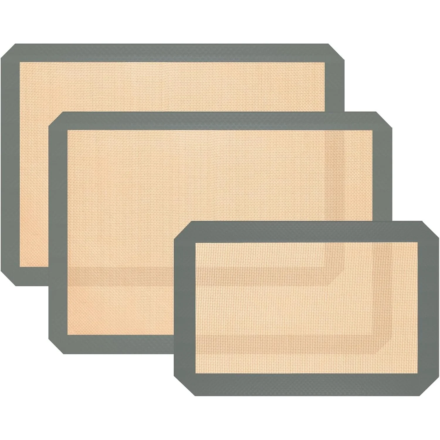 Silicone Baking Mat, Reusable Baking Mat, Non-Stick,  Oven Baking Sheet for Making Cookies, Macaroons, Bread