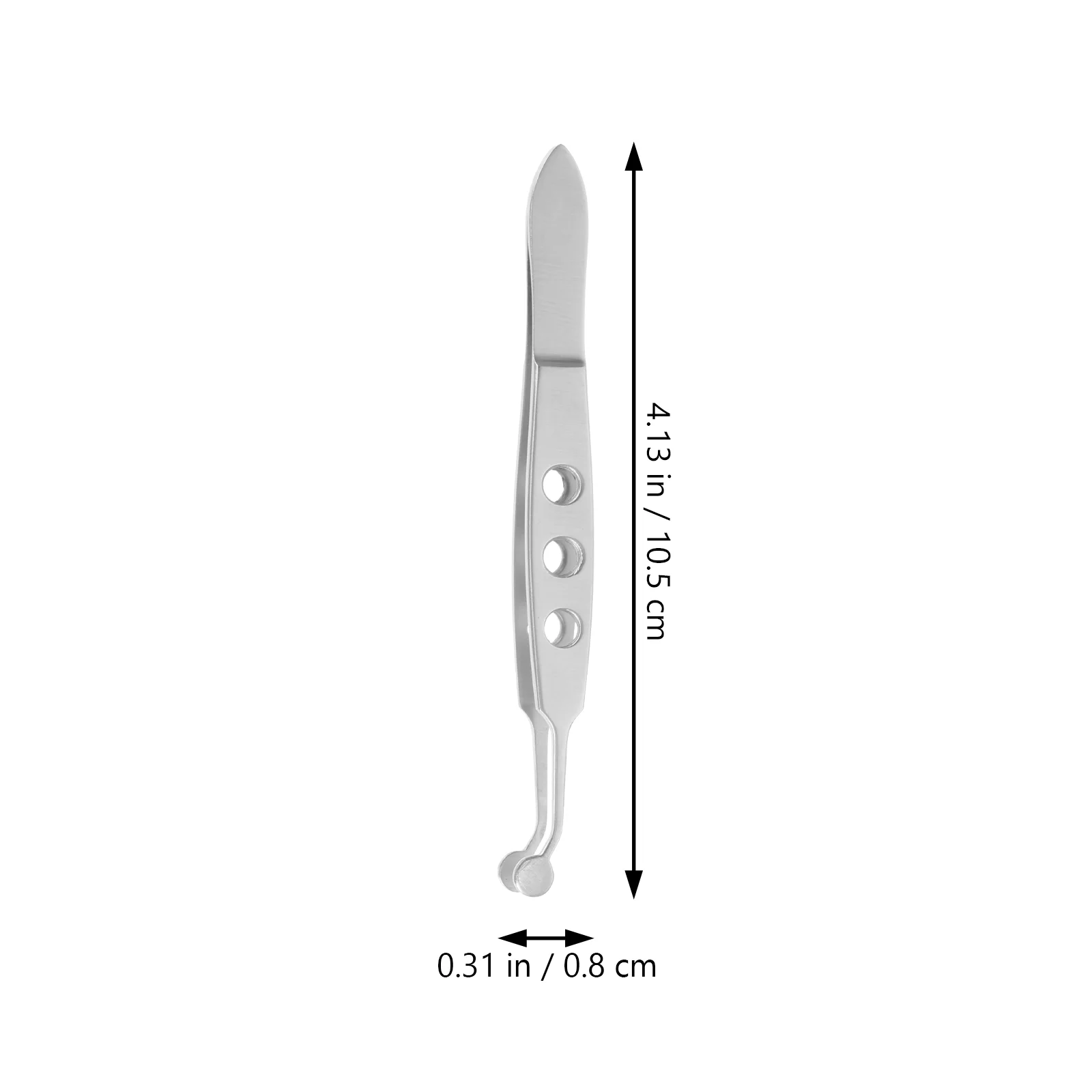 Pinza per massaggio alle ghiandole Meibomian per la rimozione degli occhi Pinzetta per ciglia Strumento per mascara in acciaio inossidabile per palpebre