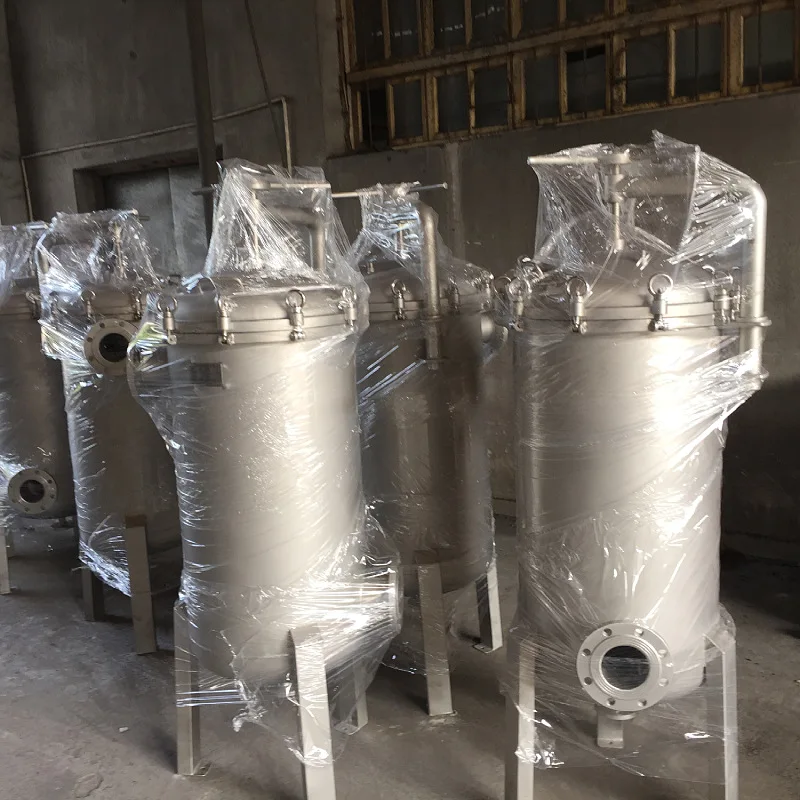 

No. 2 bag filter stainless steel solid-liquid separation pressurized filter PP filter bag single bag multi-bag pressurized